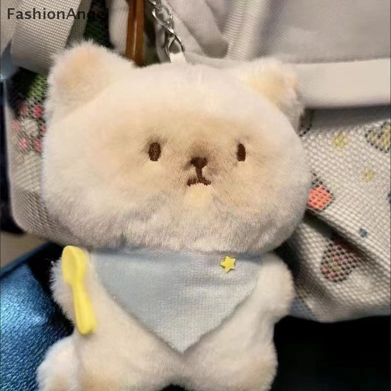 FashionAngel Hoạt Hình Dễ Thương Xiêm Sang Trọng Móc Khóa Mềm Nhồi Bông Túi Búp Bê Mặt Dây Chuyền Trang Trí Xe Chìa Khóa Cặp Đôi Quà Tặng TH