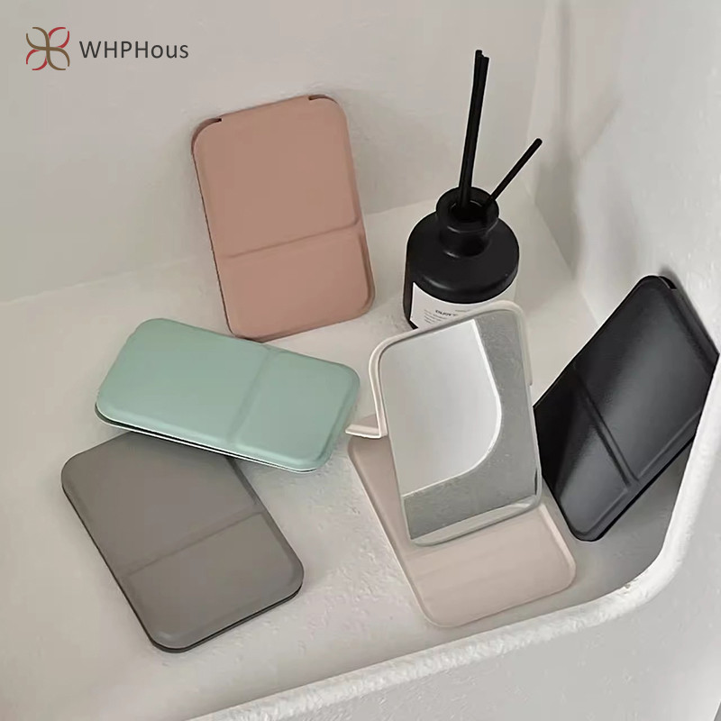Streamers Cầm Tay Để Bàn Đứng Gương Độ Nét Cao Gấp Gương Trang Điểm Trọng Lượng Nhẹ Dễ Dàng Mang Theo Gương Vanity Dụng Cụ Mỹ Phẩm Mới