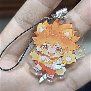 Mặt dây chuyền điện thoại DARON1 Haikyuu, Bokuto Kotarou Kuroo Tetsurou Haikyuu Dây điện thoại di động, Điện thoại Charm