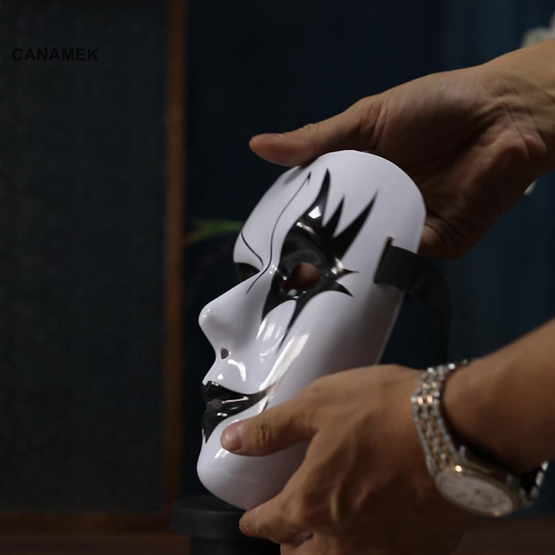 Canamek 1 Hip Hop Người Lớn Tay Trắng Dạo Phố Khiêu Vũ Nam Người Lớn Mặt nạ Halloween Đạo Cụ Hóa Trang Mặt nạ Toàn Mặt nạ CSF