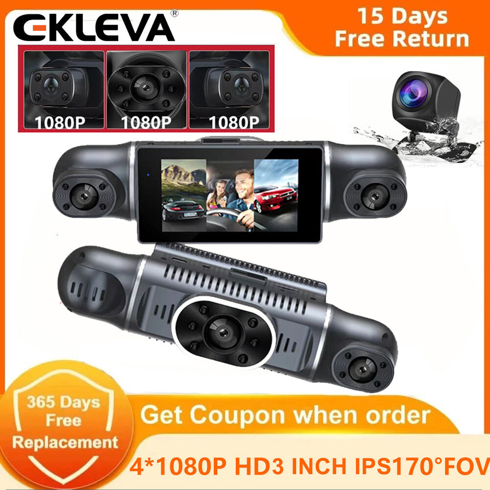 Đánh Giá Camera Hành Trình Ekleva 4 Kênh 1080P | Ghi Hình Toàn Diện