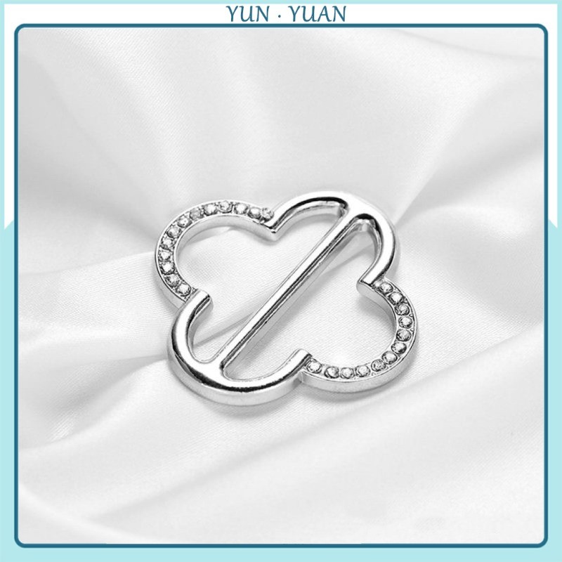 Kim Cương Giả Bốn Lá Cỏ Ba Lá Đa Năng Góc Nút Áo Sơ Mi Thời Trang Cao Cấp Áo Thun Viền Nút Thắt Lưng Cố Định Khăn Lụa Khóa Phụ Kiện