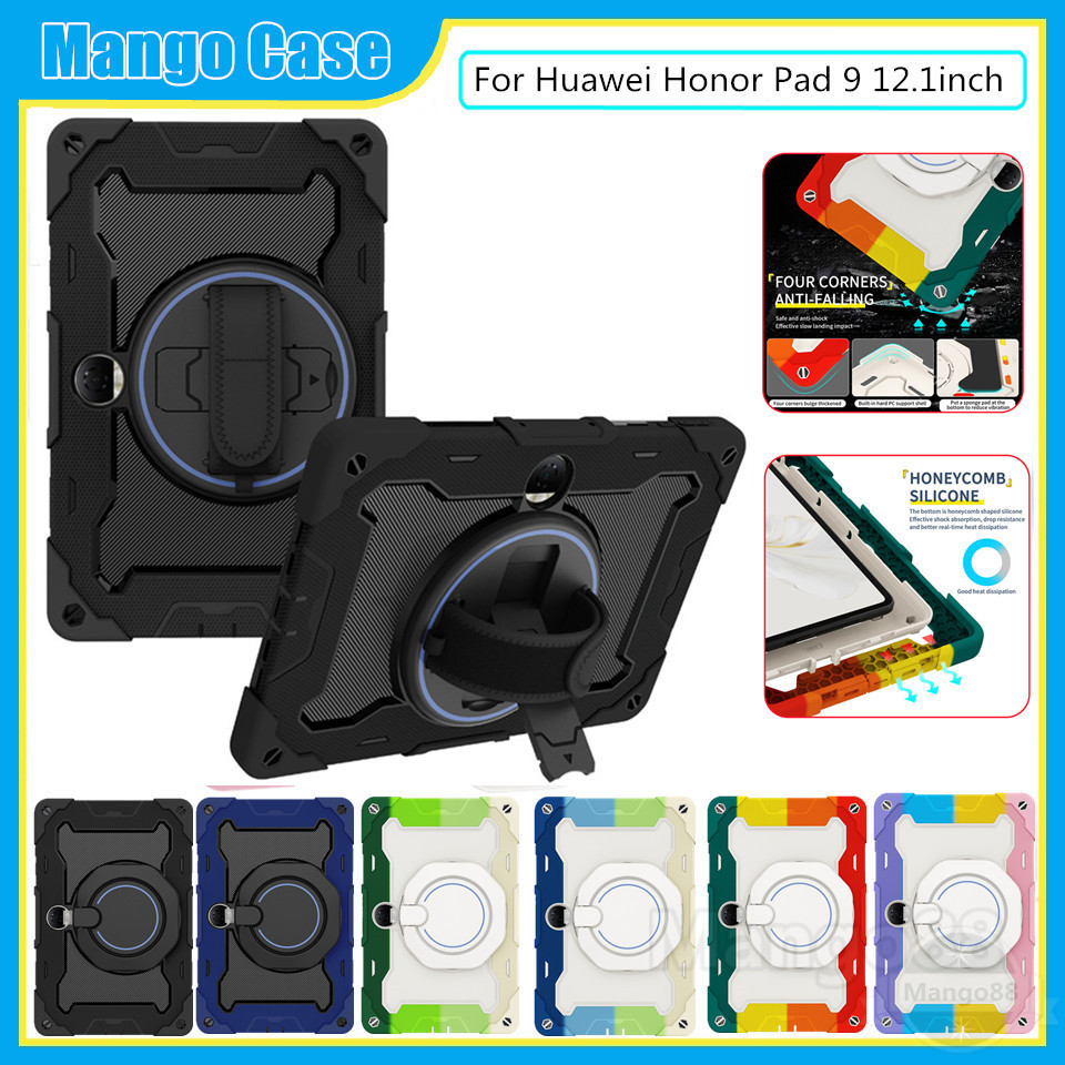 Ốp Lưng Cho Huawei Honor Pad 9 12.1inch 2023 Vỏ Bảo Vệ Máy Tính Bảng Trẻ Em An Toàn Trẻ Em Vỏ Bảo Vệ Chống Sốc Điều Chỉnh Giá Đỡ