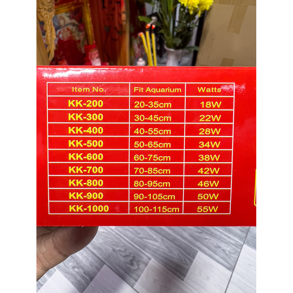 Đèn Led Kẹp Máng KaoKui 6 hàng bóng ánh sáng 10000k (Rất Sáng) Cho Bể Cá Cảnh