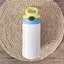 Bình Trẻ Em AMBU, Cốc Sippy Thẳng Thăng Hoa Đôi Bằng Thép Không Gỉ, Bình Nước 12oz Có Ống Hút Lật Top Sippy Chai