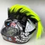 Mũ bảo hiểm Mohawk Tóc giả, Đồ trang trí mũ bảo hiểm xe máy đa năng phong cách Punk, Chất lượng cao Nhẹ với nhãn dán ma thuật Bộ tóc giả Cockscomb