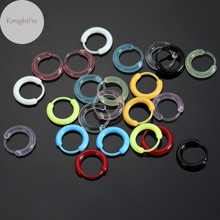 K2nightfee 10 Chiếc Bông Tai Vòng Nhựa Nhiều Màu Sắc Bông Tai Nhỏ Dễ Thương Cho Nữ Bé Gái Đơn Giản Đa Năng Khóa Tai Phụ Kiện Trang Sức Quà Tặng VN