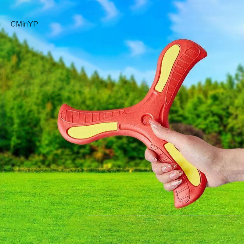 Cyp Trẻ Em Thể Thao Ngoài Trời Đĩa Bay Mềm EVA Cảm Ứng Boomerang Lưng Phi Tiêu Ném Tay Spinner Cha Mẹ-Con Trò Chơi Tương Tác Vinh Quang