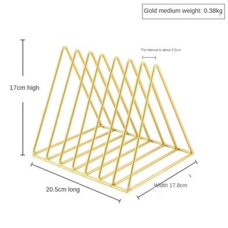Kệ lưu trữ MEGOCE, Hộp sách tam giác phong cách Iron Art Ins, Hộp đựng báo tạp chí sách Hộ gia đình