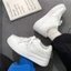 Giày Sneaker Nữ Đế Bằng Cổ Thấp Thời Trang Thu Đông 2023, Màu Trắng