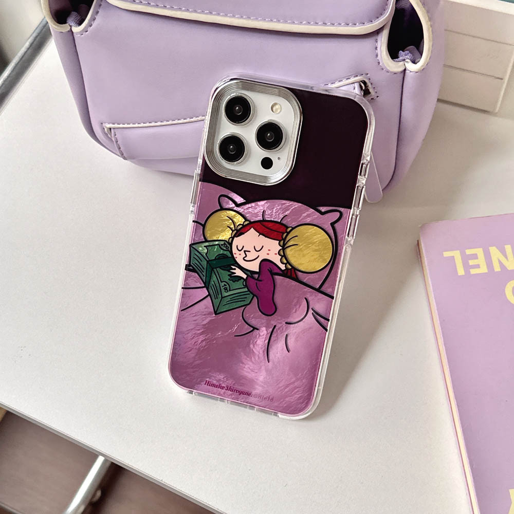 Ốp Lưng Cứng Tương Thích Với iPhone 13 13Pro 13ProMax 14 14Pro 14ProMax 15 15Pro 15ProMax 16 16Pro 16ProMax Vỏ Họa Tiết Công Chúa Vàng Ngủ