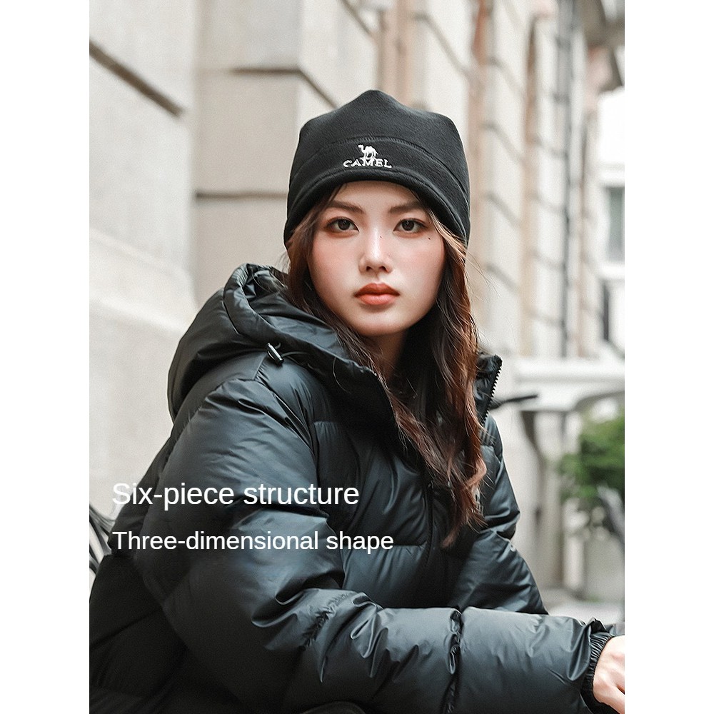 Ảnh Mũ lông cừu CAMEL CROWN Mũ leo núi ấm áp chống gió ngoài trời cho nam và nữ 3