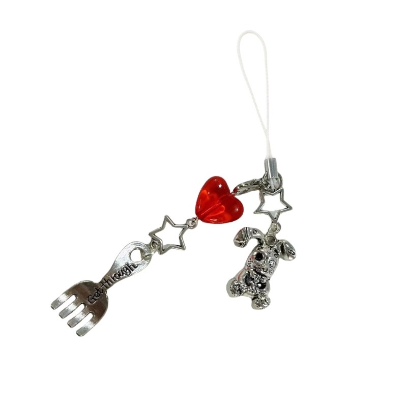 ⚝⚝Richh Cà Chua Mặt Dây Chuyền Móc Khóa Túi Charm Phụ Kiện Nhựa Móc Khóa Cho Nữ Thời Trang
