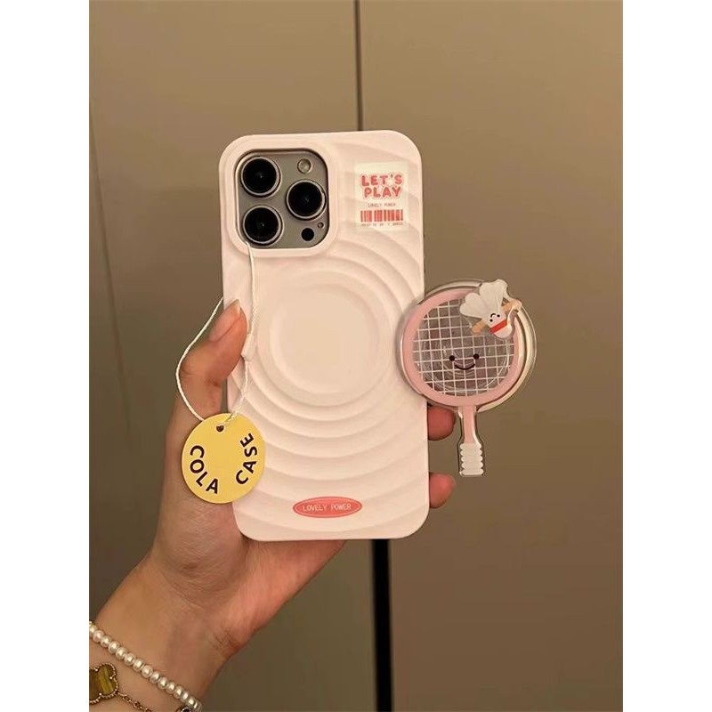Girl Heart Pink Cầu Lông Apple 16 Ốp Lưng Điện Thoại iphone15 Có Giá Đỡ 14 Ánh Sáng Sang Trọng 13 Phong Cách Từ Tính 12 Phong Cách Nóng bỏng
