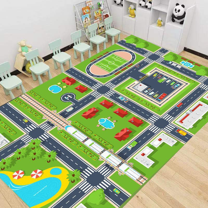 Thảm Montessori,Thảm Mầm Non Cho Bé,Thảm Trò Chơi Thông Minh. Thảm Giáo Cụ 2m x3m ,1m6*2m2 Dệt- MemMincarpet - THB08