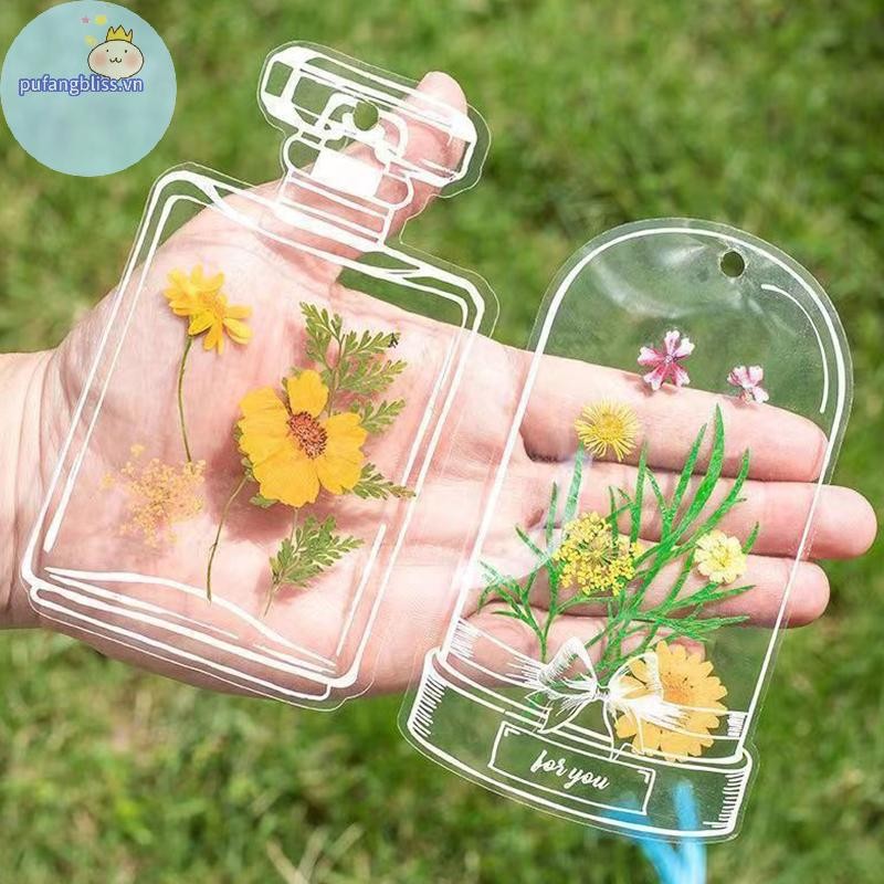 Pufangbliss 20 Chiếc Sáng Tạo Tự Làm Đánh Dấu Trang Cho Học Sinh Trong Suốt Chúc Chai Hình Đánh Dấu Trang Sổ Lưu Niệm Miếng Dán Chất Liệu Quà Tặng Nhỏ VN