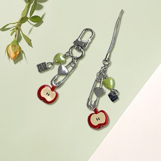 Marset Handmade 3D Trái Cây Điện Thoại Charm Nhựa Đính Hạt Móc Khóa Túi Thời Trang Phụ Kiện