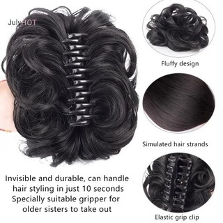 Julyhot Nữ Tóc Tổng Hợp Bun Bud Tóc Giả Túi Móng Vuốt Kẹp Để Tăng Tóc Đuôi Ngựa Tóc Mảnh Hàng Ngày Đảng Sống Động Như Thật Dụng Cụ Tạo Kiểu Massivedeals