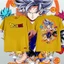 SY3 Dragon Ball Son Goku Saiyan Cosplay Vải Full Graphic Mùa Hè Áo Thun Cho Trẻ Em Anime Tay Ngắn Top YS3