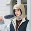 Mũ ấm CPINCP, Mũ len ấm áp 4 trong 1, Bộ khăn quàng cổ mũ Cotton ngoài trời