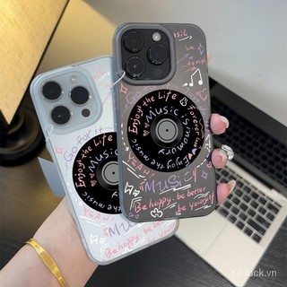 Ốp điện thoại di động graffiti toàn màn hình hợp thời trang ghi âm tiếng Anh mờ dùng cho iPhone 11 11promax 12promax 12 13 14 15 promax 16promax 16 14plus 15plus 13pro vỏ bảo vệ linh hoạt chống rơi