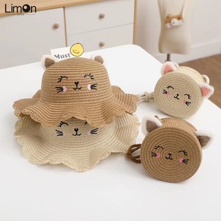 Mũ Cói Che Nắng Viền Gợn Sóng Phong Cách Hàn Quốc Ngọt Ngào Thời Trang Mùa Hè Mới Cho Bé Gái
