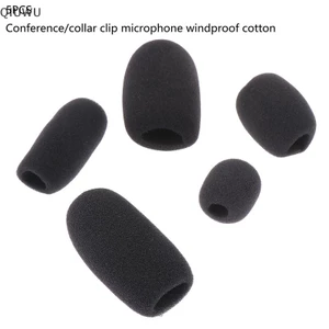Qiuwu 5 Chiếc Tai Nghe Xốp Mic Cover Micro Kính Chắn Gió Tai Nghe Xốp Đen Micro Bộ Chuyên Dụng Thay Thế Tai Nghe.