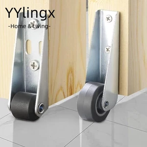 Bánh xe nội thất, Dụng cụ di chuyển gia đình Con lăn định hướng di động, Giá đỡ cửa im lặng gắn bên bền bỉ Bánh xe di chuyển cho 1 / 2 chiếc