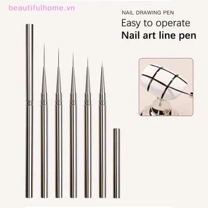 1 Cái Bàn Chải Móng Tay Nghệ Thuật Bút Lót Móng Tay Pháp 10 / 12 / 23mm Dụng Cụ Vẽ Dây Dài Siêu Mịn [beauty]