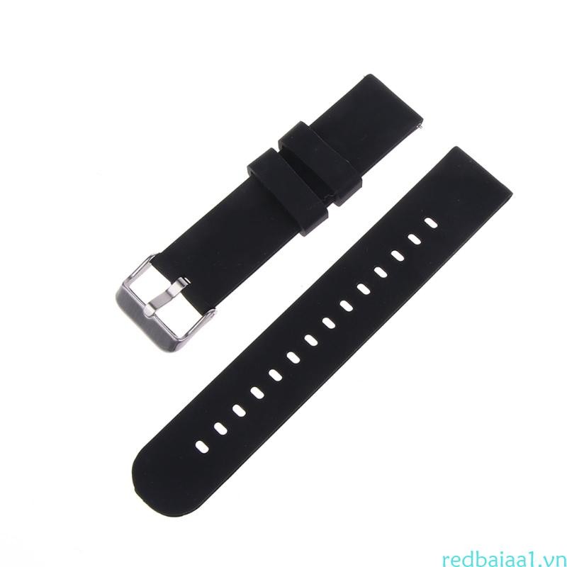 Redbaiaa1 Dây đeo thay thế silicone 22 20mm thể thao, mềm mại, chống thấm nước, có thể giặt và điều chỉnh