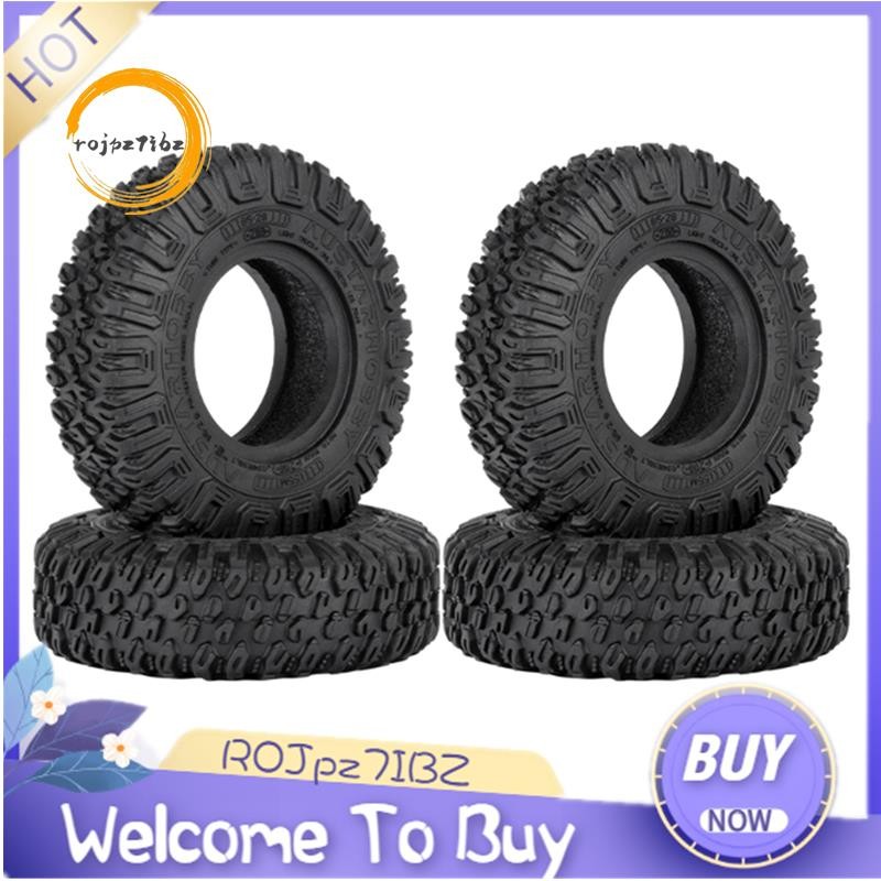 4 85MM 1.55 Inch Bánh Xe Cao Su Lốp Lốp Cho 1 / 10 RC Xe Bánh Xích Xe Trục Yeti Jr RC4WD D90 TF2 Tamiya CC01 LC70 MST
