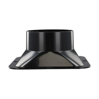 Đầu nối mặt bích treo tường RISEDOT, Khớp nối ống thông gió màu đen ABS, Phụ kiện gia đình Kết nối ống dẫn khí Nhà bếp
