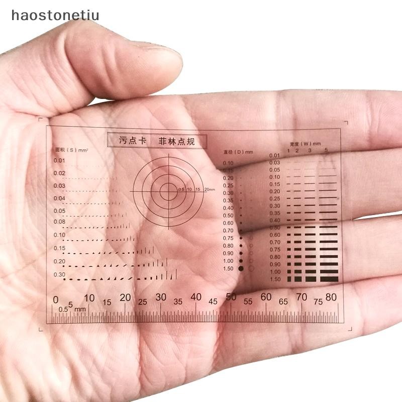 NS Gauge Point Gauge Phim Trong Suốt Thẻ Stain Card So sánh Vết Bẩn Crack Tương Phản PET Dot Line Kiểm tra chất lượng bề mặt NS