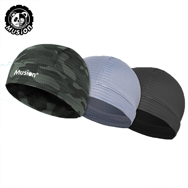 Musion Mũ Bảo Hiểm Lót Mũ Buff Khối Lỗ Thông Hơi Thấm Hút Mồ Hôi Siêu Mượt Durag Cho Nam Nữ Headwrap Chống Tia UV Thoải Mái
