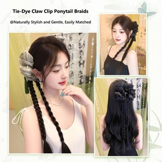Kẹp móng vuốt tua rua và bộ tóc bện MIKYCO, phong cách Trung Quốc, phù hợp với style Hanfu dành cho nữ
