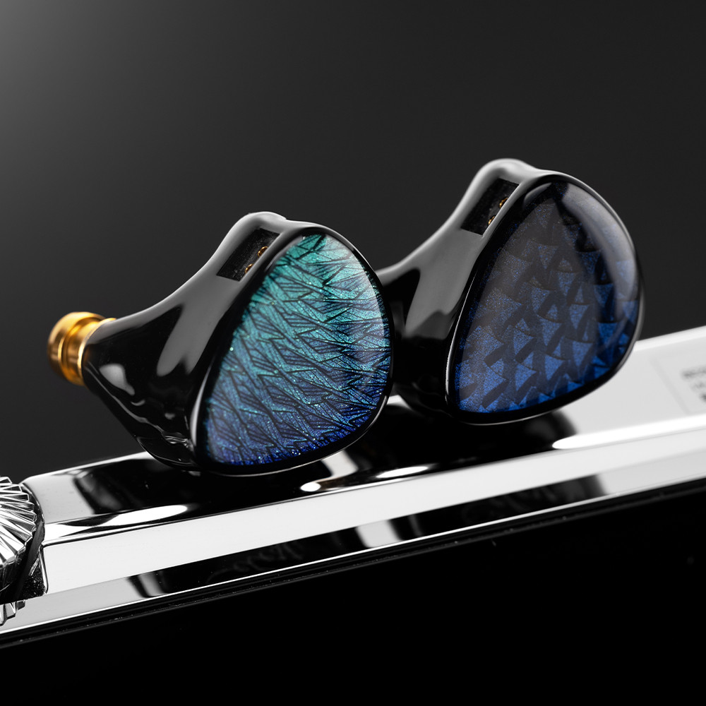 Kinera Celest Wyvern Black Remastered 10mm LCP 2.0 Màng điều khiển năng động tùy chỉnh Tai nghe có cáp MIC Tai nghe