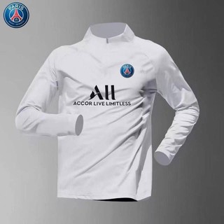 2324 Zipper Training Wear Men's Paris Top Football Real Madrid Quick-Drying Sports Long Sleeve Running Same Style Half Zipper Sleeve pGb2