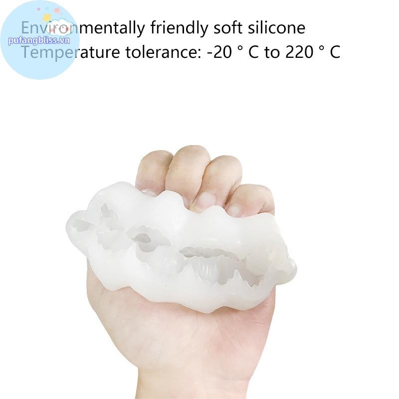 Pufangbliss Mô Phỏng Hoa Sen Nến Khuôn Silicon Hoa Xà Phòng Hương Thơm Đồ Trang Trí Làm Bánh Sô Cô La Trang Trí VN