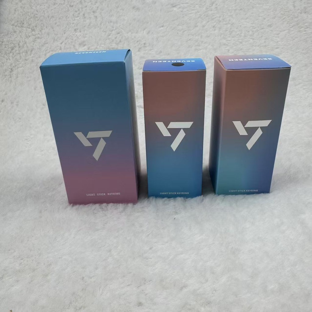 Kpop Idol Seventeen Mini Lightstick Keyring SVT 10th Anniv Edition Buổi hòa nhạc Glow Stick Móc khóa cho Carat Collectibles Quà tặng