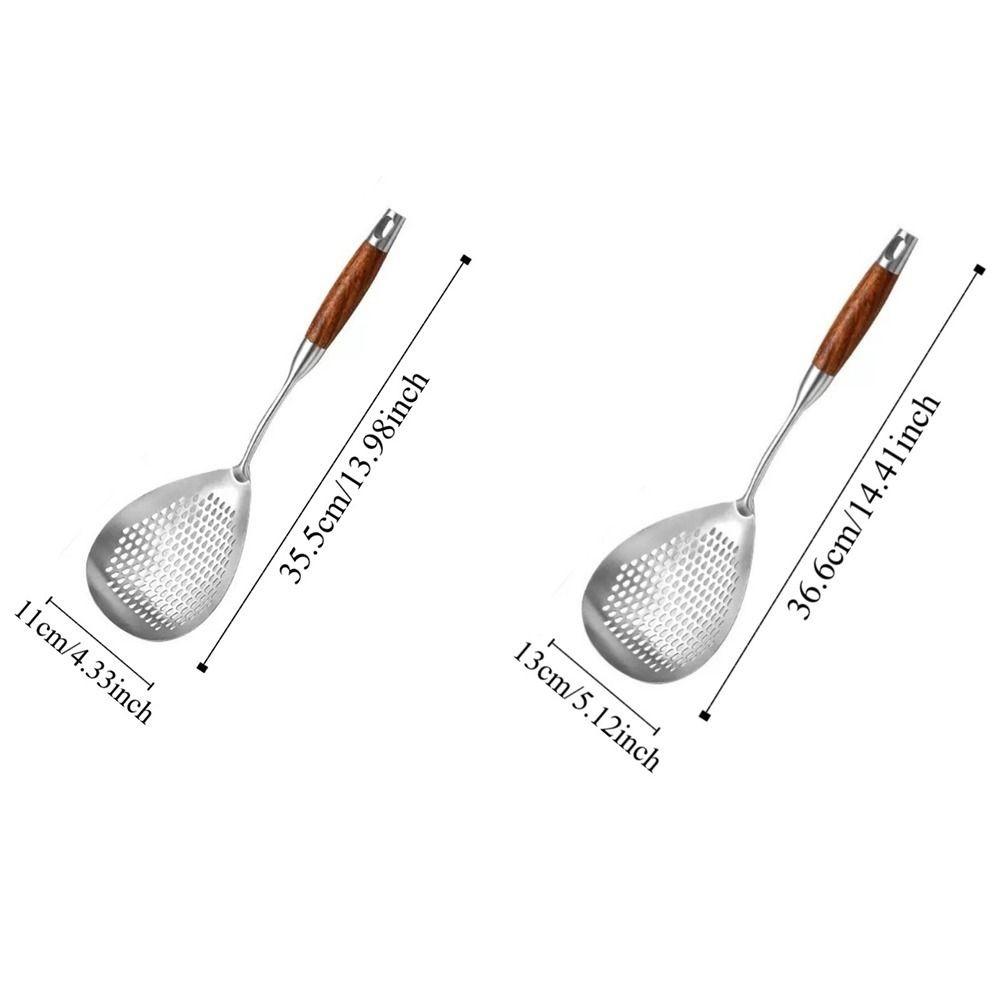 Muỗng lọc thực phẩm JIGK, Muỗng lọc nước cỡ lớn chịu nhiệt, Thép không gỉ bền bỉ Dễ dàng thoát nước Lẩu Muỗng sử dụng trong nhà bếp