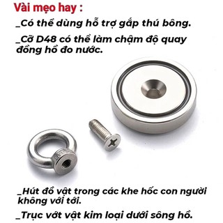 Nam châm cứu hộ hút đồ dưới nước siêu mạnh – Lực hút 5kg/10kg/15kg tùy chọn