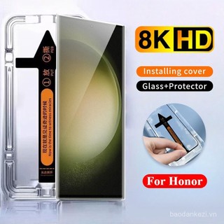 Dễ dàng cài đặt Kính cường lực cong cho HONOR Magic 7 6 5 4 70 Pro SRS X9 X9A X9B X9C Full cover Chống gián điệp Quyền riêng tư hoặc HD hoặc Chống ánh sáng xanh bảo vệ màn hình WFGN