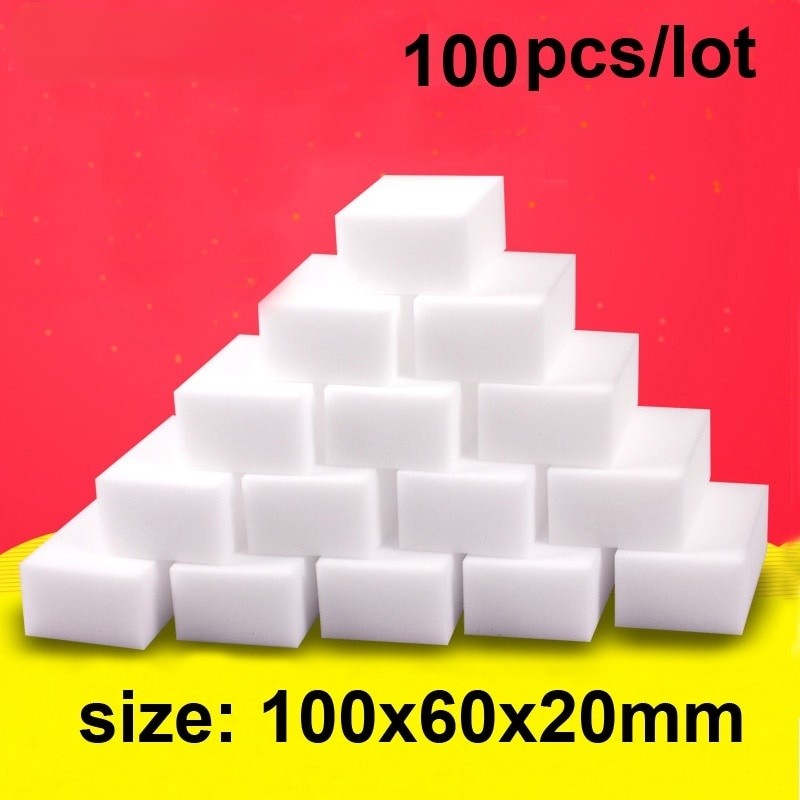 20 / 50 / 100 Miếng Bọt Biển Melamine Magic Tẩy Cho Nhà Bếp Văn Phòng Và Phòng Tắm Sử Dụng Mùa Xuân Làm Mới
