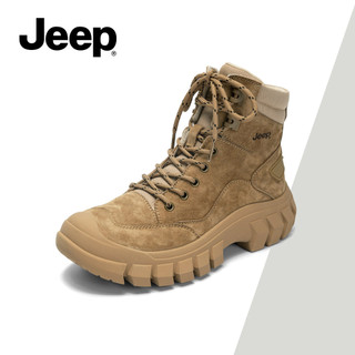 Giày Bốt Martin Nữ Mới JEEP - Phong Cách Anh Quốc, Thu Đông, Hàng Hóa Ngoài Trời, Chống Trơn Trượt, Chống Mài Mòn, Đế Dày, Giữ Mắt Cá Chân, Phong Cách
