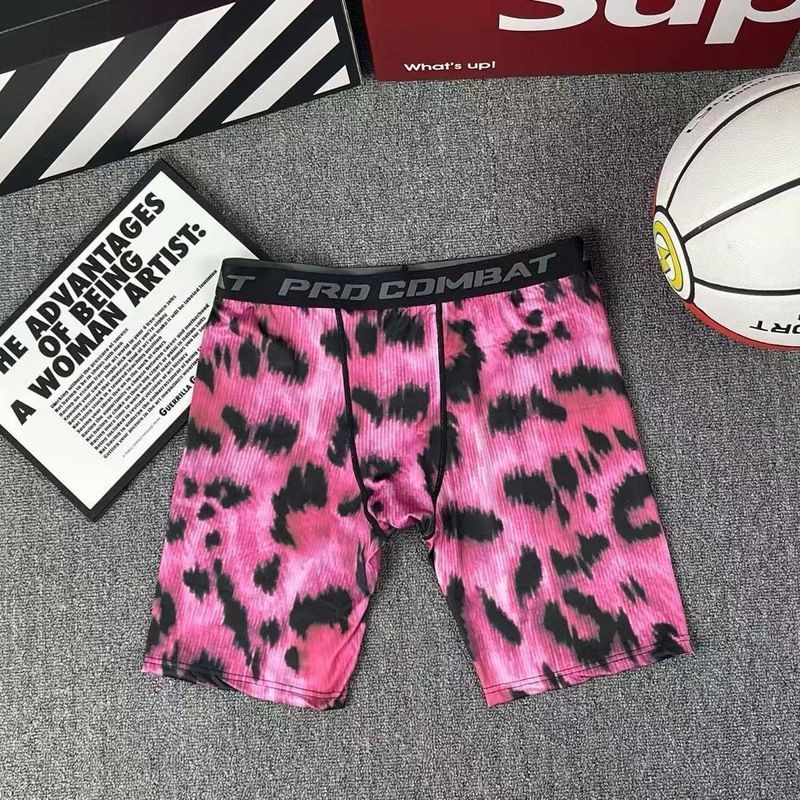 Quần Short Thể Thao Nam In Họa Tiết Da Báo, Thích Hợp Cho Tập Luyện