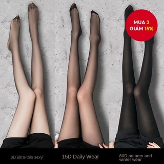 Quần Sheer 0D gợi cảm - Siêu mỏng & Chống bỏng, Nhìn tự nhiên, Không chảy xệ (Khỏa thân / Đen) Xuân Thu