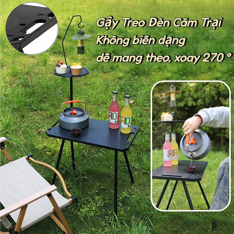 Giá Treo Đèn Camping,Móc Treo Đèn Lồng Cắm Trại Ngoài Trời Bằng Kim Loại Thông Dụng,xoay 270 °