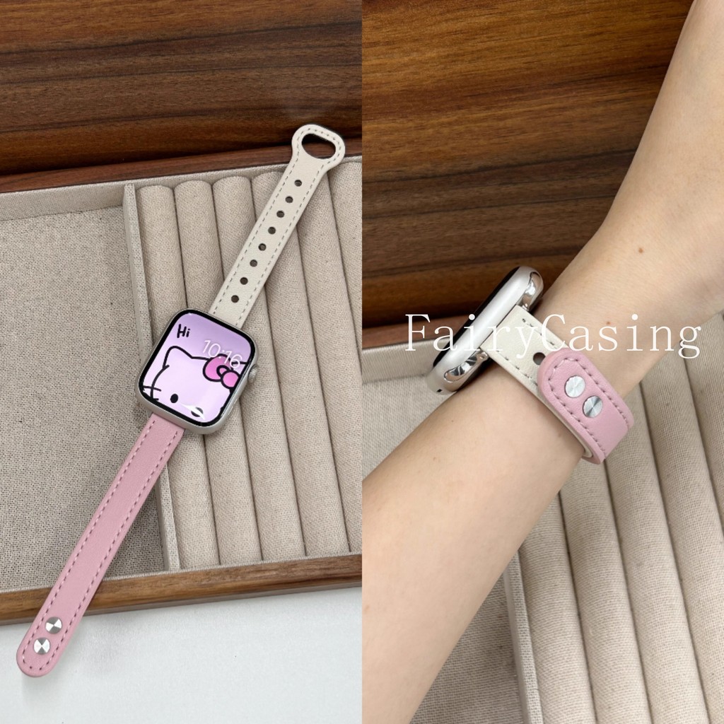 Dây da PU phổ biến cho Apple Watch Series 10 9 8 7 6 5 46mm 42mm 44 45mm 40 38 41mm Ultra 49mm cho IWatch S11 Band