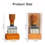 Con dấu ngày con lăn bằng gỗ TUYỆT VỜI, Dấu tài khoản tay DIY có thể điều chỉnh theo phong cách cổ điển, Chất lượng cao 2 kiểu con lăn Thiết kế tay cầm bằng gỗ Làm thẻ tem