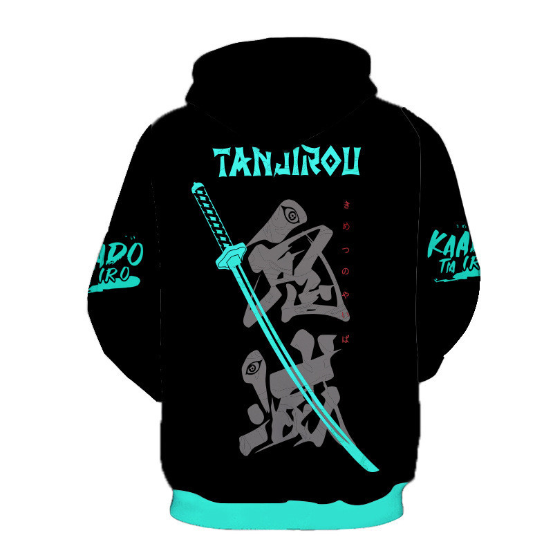 Áo Hoodie Demon Slayer Kimetsu no Yaiba Áo len chui đầu in 3D